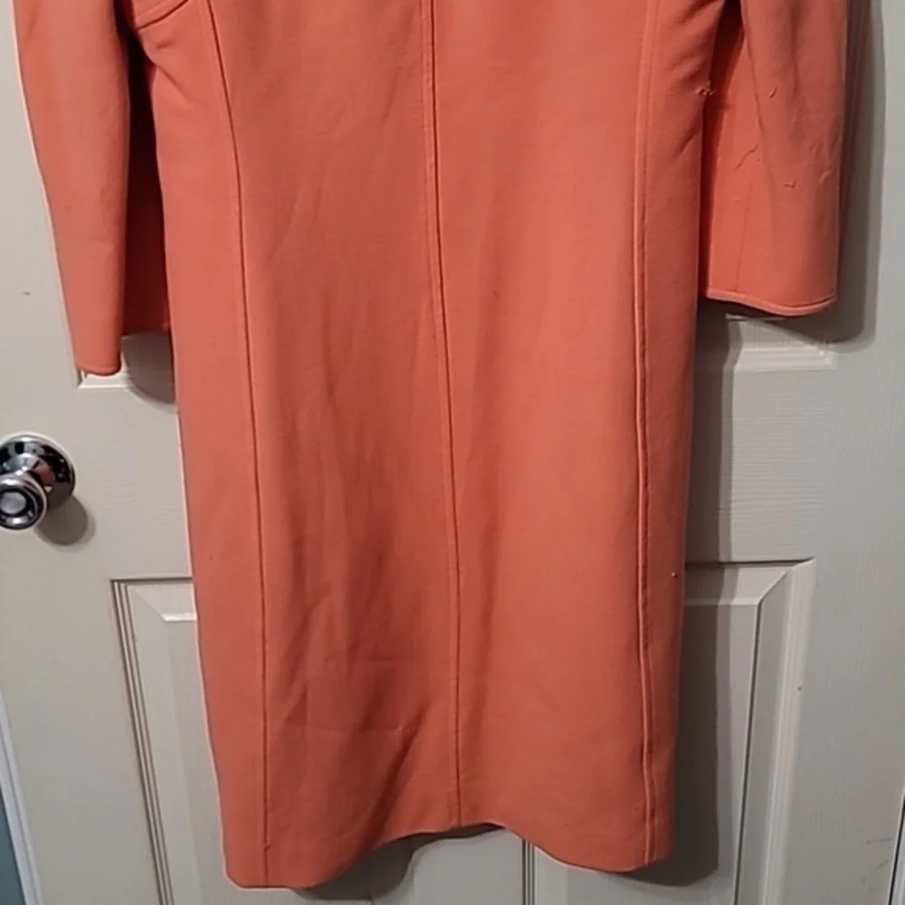 Vintage Escada German Coral Wool Coat Women's‎ 38 (6) Good Condition.